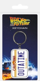 Pyramid International Sleutelhanger - Back to the Future: License plate - rubber - metalen ring