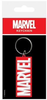 Pyramid International Sleutelhanger Marvel Logo 6 Cm Rood