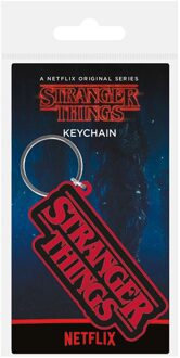 Pyramid International Sleutelhanger - Stranger Things: Logo - rubber - metalen ring