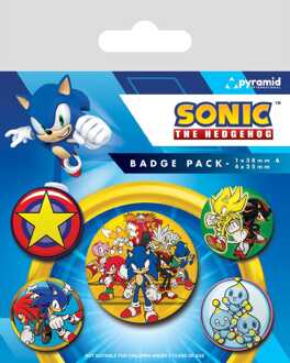 Pyramid International Sonic the Hedgehog Pin-Back Buttons 5-Pack Speed Team