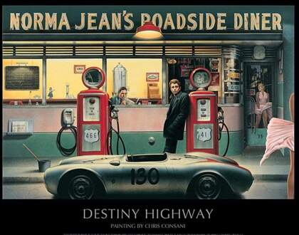 Pyramid Kunstdruk Chris Consani - Destiny Highway 80x60cm Divers - 80x60 cm