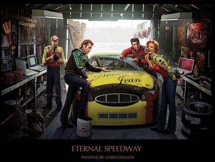 Pyramid Kunstdruk Chris Consani - Eternal Speedway 80x60cm Divers - 80x60 cm