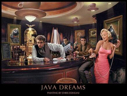 Pyramid Kunstdruk Chris Consani - Java Dreams 80x60cm Divers - 80x60 cm