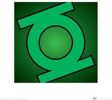 Pyramid Kunstdruk DC Comics Green Lantern Symbol 40x40cm Divers - 40x40 cm