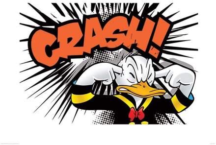Pyramid Kunstdruk Donald Duck - Crash 80x60cm Divers - 80x60 cm