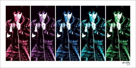Pyramid Kunstdruk Elvis Presley - 68 Comeback Special Pop Art 100x50cm Divers - 100x50 cm