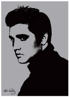 Pyramid Kunstdruk Elvis Presley - Metallic 60x80cm Divers - 60x80 cm