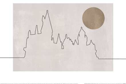 Pyramid Kunstdruk Harry Potter - Hogwarts 40x30cm Divers - 40x30 cm