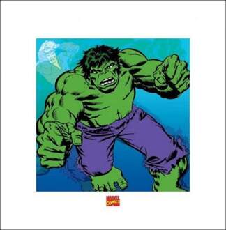 Pyramid Kunstdruk Hulk - Marvel Comics 40x40cm Divers - 40x40 cm
