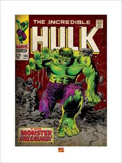 Pyramid Kunstdruk Incredible Hulk - Monster Unleashed 60x80cm Divers - 60x80 cm