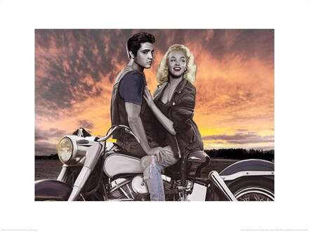 Pyramid Kunstdruk Joshua M Nelson - Sunset Ride 80x60cm Divers - 80x60 cm