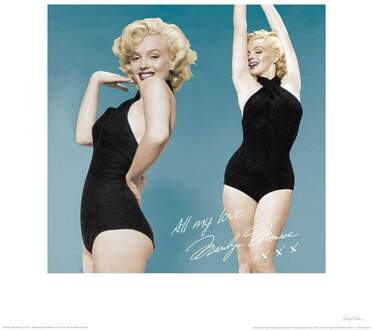 Pyramid Kunstdruk Marilyn Monroe - All My Love 40x40cm Divers - 40x40 cm
