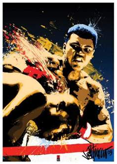 Pyramid Kunstdruk Muhammad Ali - Sting Petruccio 60x80cm Divers - 60x80 cm