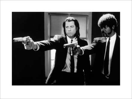 Pyramid Kunstdruk Pulp Fiction - Black and White Guns 80x60cm Divers - 80x60 cm