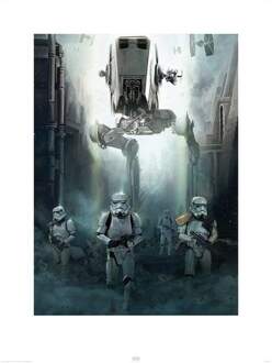 Pyramid Kunstdruk Star Wars - Rogue One Stormtrooper Patrol 60x80cm Divers - 60x80 cm