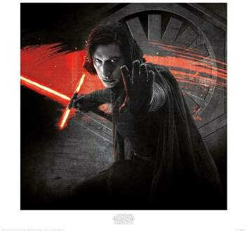 Pyramid Kunstdruk Star Wars - The Last Jedi Kylo Ren Force 40x40cm Divers - 40x40 cm