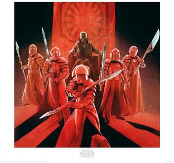 Pyramid Kunstdruk Star Wars - The Last Jedi Snoke and Elite Guards 40x40cm Divers - 40x40 cm