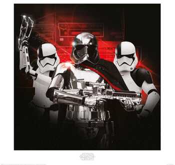 Pyramid Kunstdruk Star Wars - The Last Jedi Stormtrooper Team 40x40cm Divers - 40x40 cm