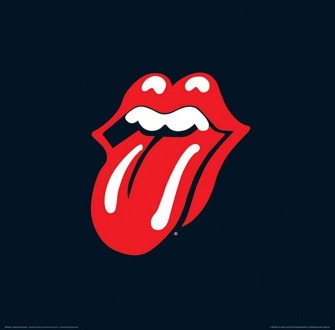 Pyramid Kunstdruk The Rolling Stones - Lips 40x40cm Divers - 40x40 cm