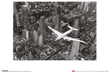 Pyramid Kunstdruk Time Life - Dc-4 Over Manhattan 30x40cm Divers - 30x40 cm