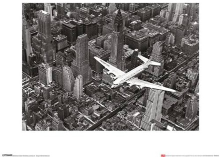 Pyramid Kunstdruk Time Life - DC-4 Over Manhattan 40x50cm Divers - 40x50 cm