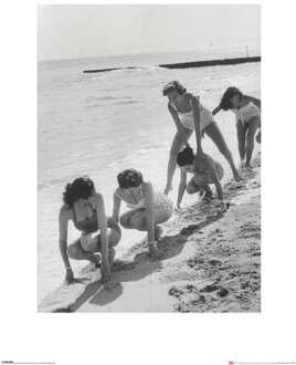 Pyramid Kunstdruk Time Life - Models Playing Leap Frog 60x80cm Divers - 60x80 cm