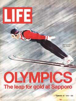 Pyramid Kunstdruk Time Life Sapporo Olympic Ski Jumper 30x40cm Divers - 30x40 cm