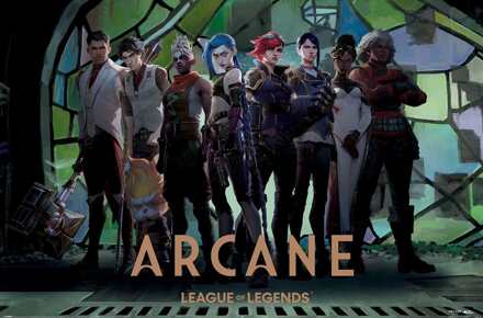 Pyramid Poster Arcane - Characters in Zaun Arcade 61x91,5cm Divers - 61x91.5 cm