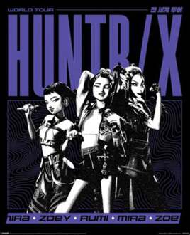 Pyramid Poster K-Pop Demon Hunters - Huntrix World Tour 40x50cm Divers - 40x50 cm