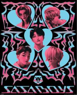 Pyramid Poster K-Pop Demon Hunters - Saja Boys Hearts 40x50cm Divers - 40x50 cm