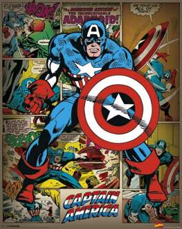 Pyramid Poster Marvel Comics Captain America Retro 40x50cm Divers - 40x50 cm