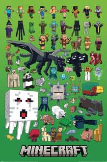 Pyramid Poster Minecraft - Character Montage 61x91,5cm Divers - 61x91.5 cm
