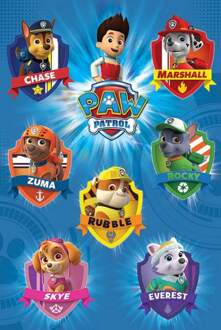 Pyramid Poster Paw Patrol - Crests 61x91,5cm Divers - 61x91.5 cm