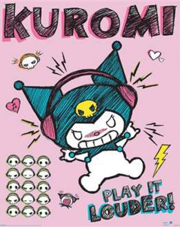 Pyramid Poster Sanrio - Kurom Louder 40x50cm Divers - 40x50 cm