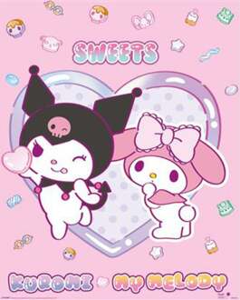 Pyramid Poster Sanrio - Kuromi My Melody Sweets 40x50cm Divers - 40x50 cm