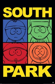 Pyramid Poster South Park - Block Colour 61x91,5cm Divers - 61x91.5 cm