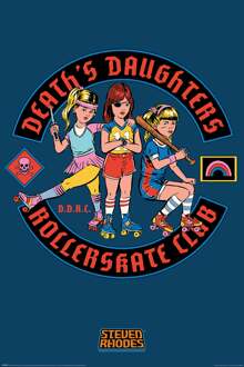 Pyramid Poster Steven Rhodes - Deaths Daughters Rollerskate Club 61x91,5cm Divers - 61x91.5 cm