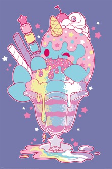 Pyramid Poster Tasty Peach - Nomwhal 61x91,5cm Divers - 61x91.5 cm