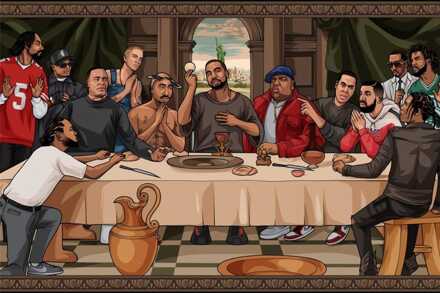 Pyramid Poster The Last Supper of Hip Hop 91,5x61cm Divers - 91.5x61 cm