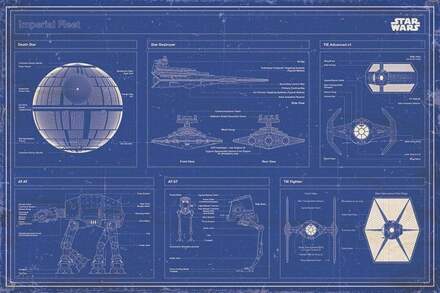 Pyramid Star Wars Imperial Fleet Blueprint Poster 91,5x61cm