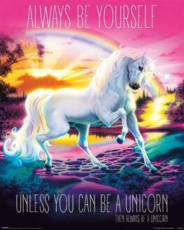 Pyramid Unicorn Always Be Yourself Poster 40x50cm