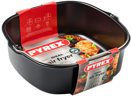 Pyrex Airfryer bakvorm 22x21x7,5cm zwart