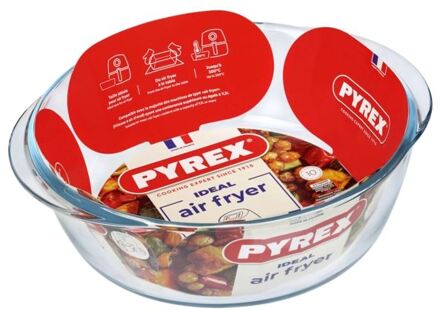 Pyrex Airfryer ronde schaal 2,3L transparant