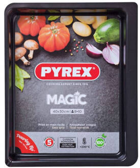 Pyrex Braadslede Rechthoek 40 x 30 cm - Pyrex | Magic Zwart