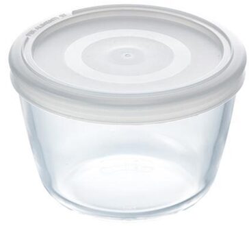 Pyrex Cook & Freeze ovenschaal - met deksel - Ø16 x 11 cm - 1,6 liter Wit