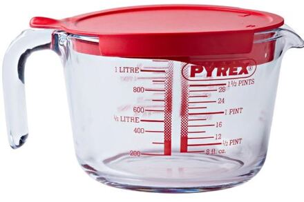 Pyrex Maatbeker en Deksel, 1 liter - Pyrex | Classic Prepware Transparant