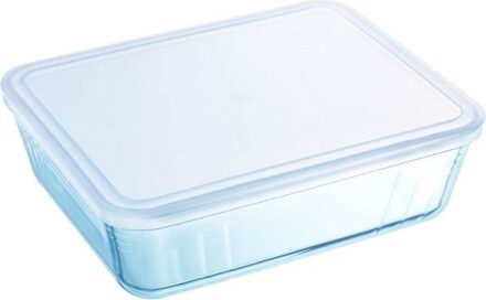 Pyrex Ovenschaal met deksel Cook&freez 25 x 19 x 8 cm 2.6 l Transparant