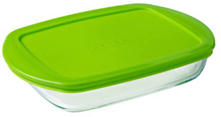 Pyrex Ovenschaal Met Deksel Cook & Store - 28 X 20 X 5 Cm / 1.6 Liter Groen