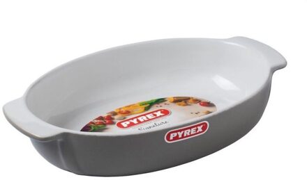 Pyrex ovenschaal Signature 35,4 x 20 cm keramiek wit