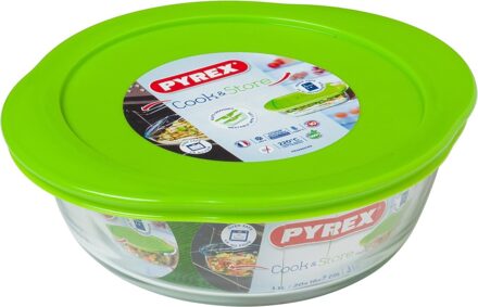 Pyrex Schaal Rond met Deksel, 0,35 liter - Pyrex Cook & Store Transparant